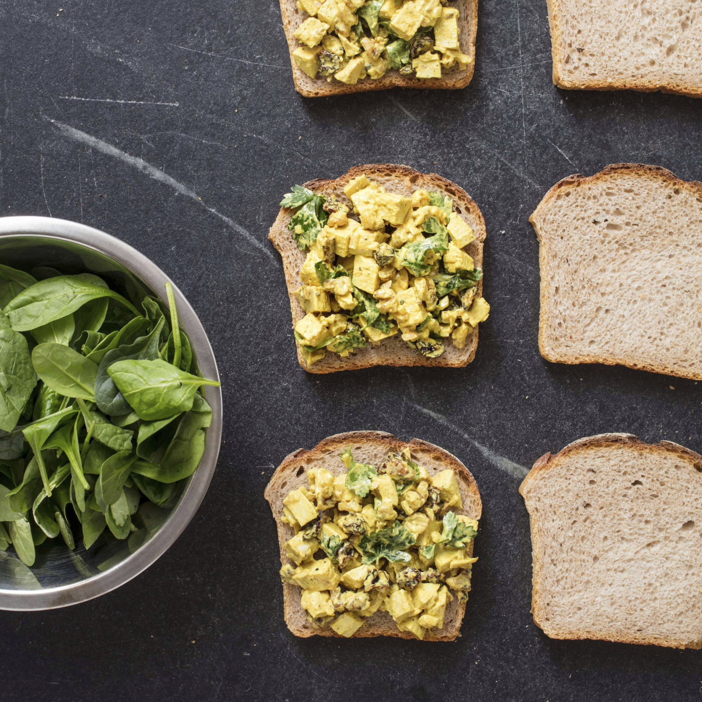 Food Column ATK Turmeric Chicken Salad Sandwiches